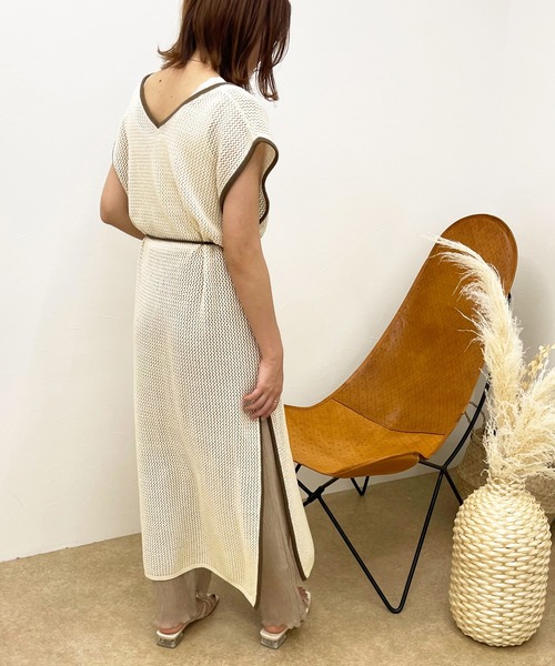 apres jour clair(アプレジュールクレア)の「【apres jour clair】透かし編みワンピース【ZOZOTOWN限定アイテム】(ワンピース・レディース・ベージュ/アイボリー/その他・X-LARGE/フリー)」の15枚目の写真