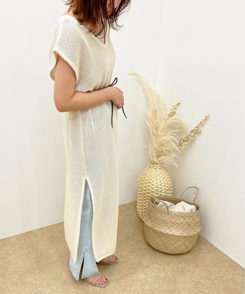 apres jour clair(アプレジュールクレア)の「【apres jour clair】透かし編みワンピース【ZOZOTOWN限定アイテム】(ワンピース・レディース・ベージュ/アイボリー/その他・X-LARGE/フリー)」の17枚目の写真