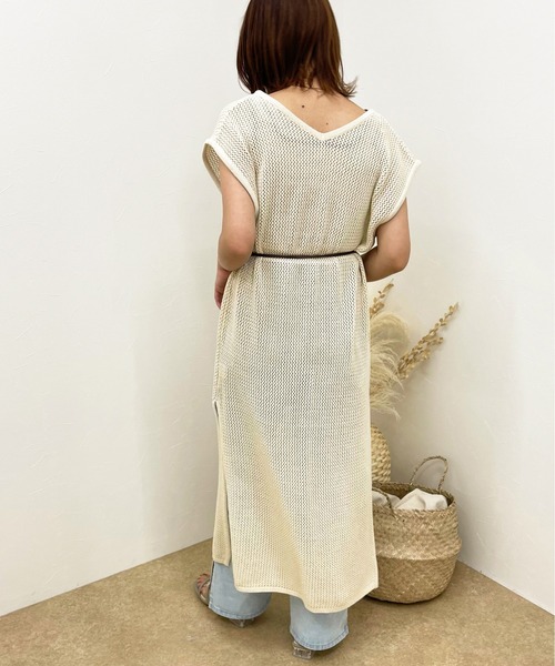 apres jour clair(アプレジュールクレア)の「【apres jour clair】透かし編みワンピース【ZOZOTOWN限定アイテム】(ワンピース・レディース・ベージュ/アイボリー/その他・X-LARGE/フリー)」の19枚目の写真