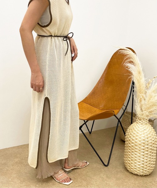 apres jour clair(アプレジュールクレア)の「【apres jour clair】透かし編みワンピース【ZOZOTOWN限定アイテム】(ワンピース・レディース・ベージュ/アイボリー/その他・X-LARGE/フリー)」の20枚目の写真