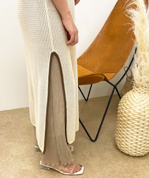 apres jour clair(アプレジュールクレア)の「【apres jour clair】透かし編みワンピース【ZOZOTOWN限定アイテム】(ワンピース・レディース・ベージュ/アイボリー/その他・X-LARGE/フリー)」の21枚目の写真