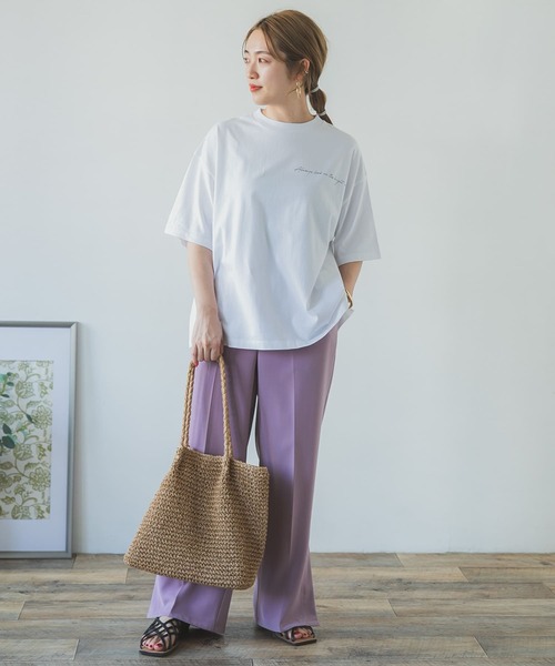 ITEMS URBANRESEARCH（アイテムズ アーバンリサーチ）の「ルーズプリントTシャツ（Tシャツ/カットソー・レディース・チャコールグレー/オフホワイト/グレー系その他・FREE）」の11枚目の写真