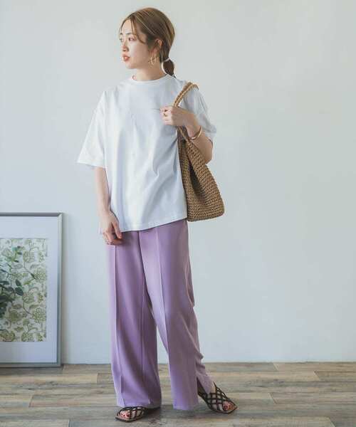 ITEMS URBANRESEARCH（アイテムズ アーバンリサーチ）の「ルーズプリントTシャツ（Tシャツ/カットソー・レディース・チャコールグレー/オフホワイト/グレー系その他・FREE）」の13枚目の写真