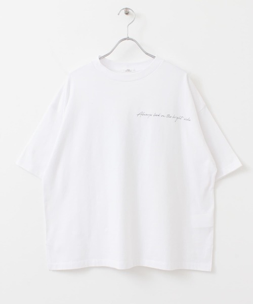 ITEMS URBANRESEARCH（アイテムズ アーバンリサーチ）の「ルーズプリントTシャツ（Tシャツ/カットソー・レディース・チャコールグレー/オフホワイト/グレー系その他・FREE）」の21枚目の写真