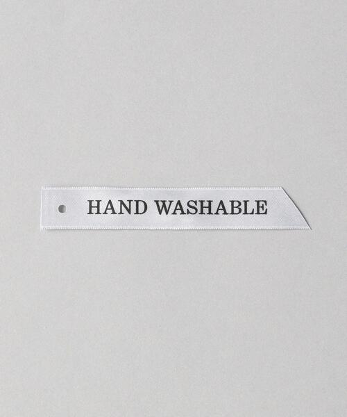 BEAUTY&YOUTH UNITED ARROWS（ビューティーアンドユースユナイテッドアローズ）の「BY ホールガーメント バックボリュームVネック6分袖ニット -ウォッシャブル-（ニット/セーター・レディース・ブラック/オフホワイト/ケリー・FREE）」の18枚目の写真