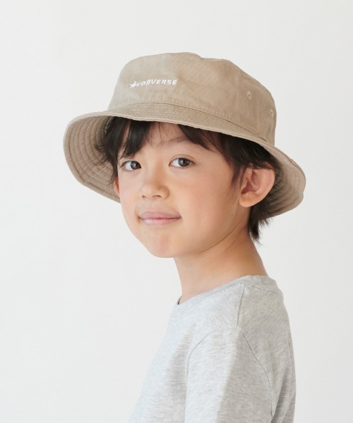 CONVERSE(コンバース)の「【CONVERSE】CNSK C.TWILL BUCKET(ハット・キッズ・ブラック/ホワイト/ネイビー/ベージュ・54cm)」の3枚目の写真