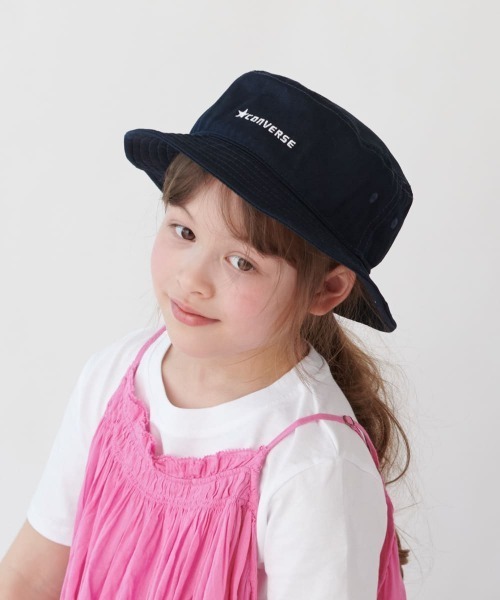 CONVERSE(コンバース)の「【CONVERSE】CNSK C.TWILL BUCKET(ハット・キッズ・ブラック/ホワイト/ネイビー/ベージュ・54cm)」の2枚目の写真