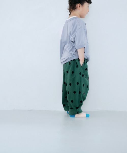 LOWRYS FARM（ローリーズファーム）の「コットンプリントテーパードパンツ　953596（その他パンツ・キッズ・ベージュ/パープル/グレー/グリーン・110cm/120cm/130cm）」の4枚目の写真