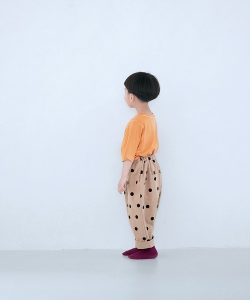 LOWRYS FARM（ローリーズファーム）の「コットンプリントテーパードパンツ　953596（その他パンツ・キッズ・ベージュ/パープル/グレー/グリーン・110cm/120cm/130cm）」の8枚目の写真