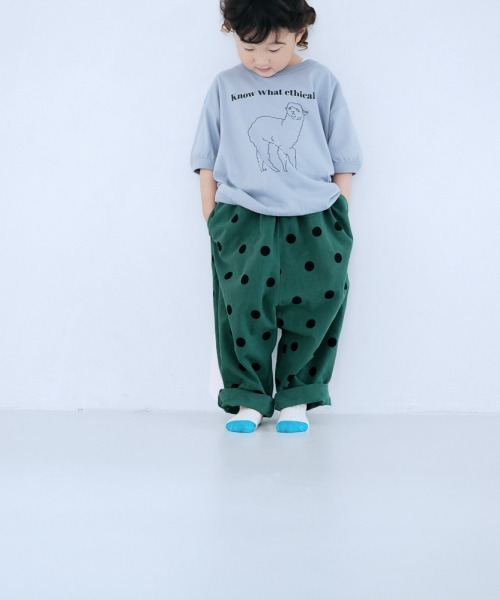 LOWRYS FARM（ローリーズファーム）の「コットンプリントテーパードパンツ　953596（その他パンツ・キッズ・ベージュ/パープル/グレー/グリーン・110cm/120cm/130cm）」の10枚目の写真