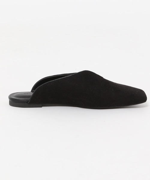 mysty woman（ミスティウーマン）の「Vスリットフラットミュール 954787（サンダル・レディース・ブラック/アイボリー/アニマル・M/L）」の14枚目の写真