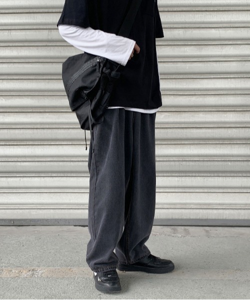 Mimma/Mimaa（ミマ）の「【Mimma/Mimaa】ワイドルーズデニムパンツ（デニムパンツ・メンズ・ホワイト/グレー・FREE）」の15枚目の写真