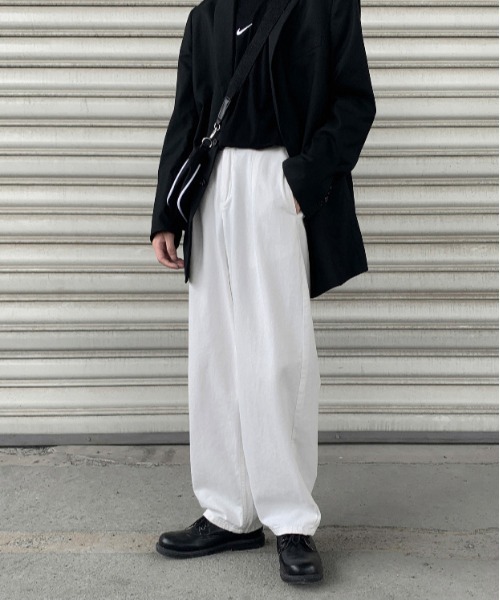 Mimma/Mimaa（ミマ）の「【Mimma/Mimaa】ワイドルーズデニムパンツ（デニムパンツ・メンズ・ホワイト/グレー・FREE）」の3枚目の写真