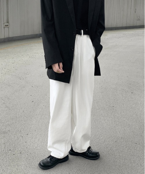 Mimma/Mimaa（ミマ）の「【Mimma/Mimaa】ワイドルーズデニムパンツ（デニムパンツ・メンズ・ホワイト/グレー・FREE）」の18枚目の写真