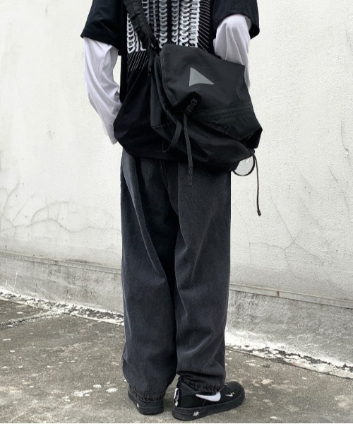 Mimma/Mimaa（ミマ）の「【Mimma/Mimaa】ワイドルーズデニムパンツ（デニムパンツ・メンズ・ホワイト/グレー・FREE）」の4枚目の写真