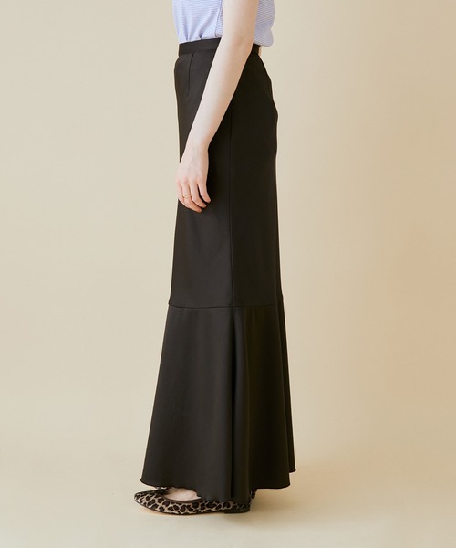 MADEMOISELLE ROPE'（マドモアゼル ロペ）の「【ブラック/レオパード】マーメイドラインマキシスカート（スカート・レディース・ブラック/ブラウン系その他・38/36）」の13枚目の写真