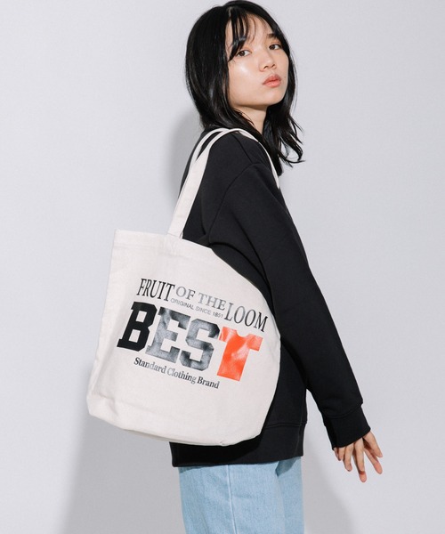 FRUIT OF THE LOOM(フルーツオブザルーム)の「FFGS SOUVENIR TOTE BAG / キャンバス / トート/ カジュアル / ロゴ / プリント(トートバッグ・レディース・D/C/E/B/A・FREE)」の1枚目の写真