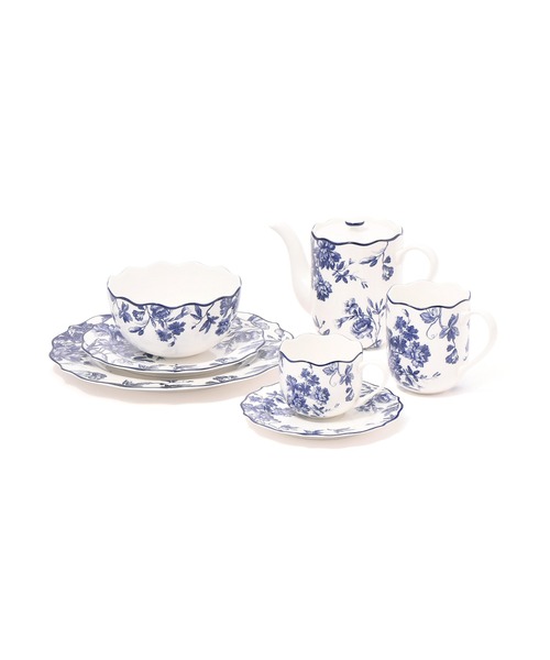 Francfranc（フランフラン）の「クラシックフラワー プレート L ブルー