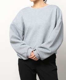 Per sist ence/パーシエンス キルティング天竺 ショート丈プルオーバー