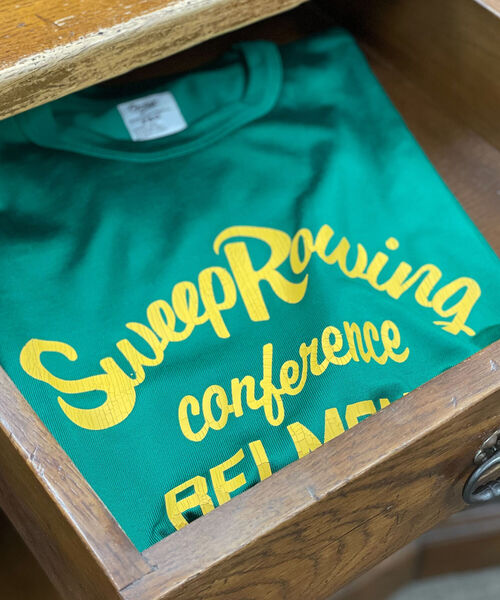 GLOSTER（グロスター）の「【GLOSTER/グロスター】ヴィンテージ風プリントレーヨンTシャツ（Tシャツ/カットソー・メンズ・ホワイト/ブラック/グリーン/ブルー・M/L）」の3枚目の写真