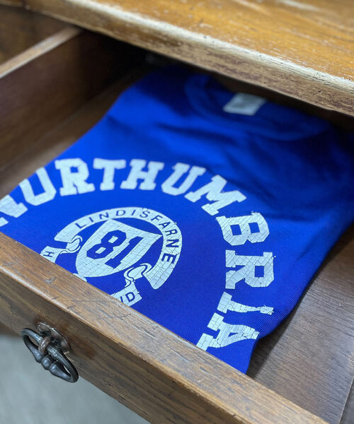 GLOSTER（グロスター）の「【GLOSTER/グロスター】ヴィンテージ風プリントレーヨンTシャツ（Tシャツ/カットソー・メンズ・ホワイト/ブラック/グリーン/ブルー・M/L）」の18枚目の写真