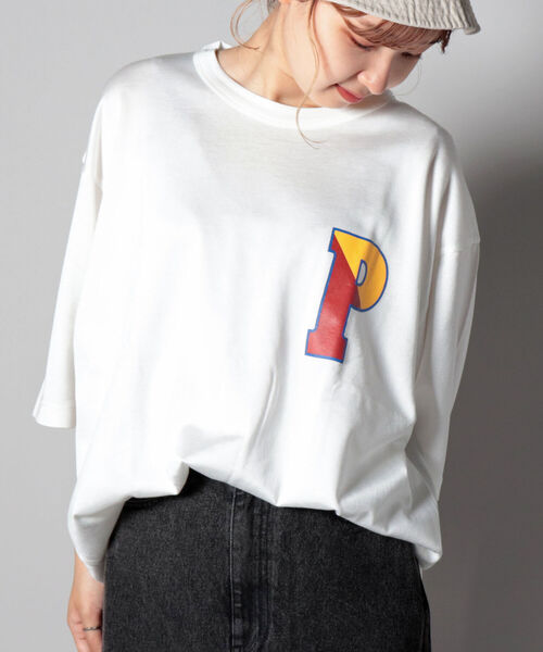 GLOSTER（グロスター）の「【GLOSTER/グロスター】ヴィンテージ風プリントレーヨンTシャツ（Tシャツ/カットソー・メンズ・ホワイト/ブラック/グリーン/ブルー・M/L）」の9枚目の写真