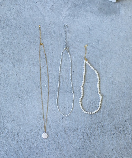 Birthday room（バースデイルーム）の「パール＆ビーズネックレス3点セット（ネックレス・レディース・グリーン/クリア/カラフル・FREE）」の5枚目の写真