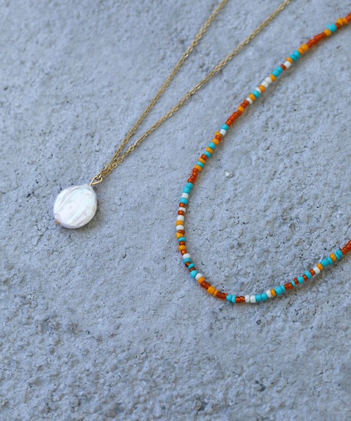 Birthday room（バースデイルーム）の「パール＆ビーズネックレス3点セット（ネックレス・レディース・グリーン/クリア/カラフル・FREE）」の8枚目の写真