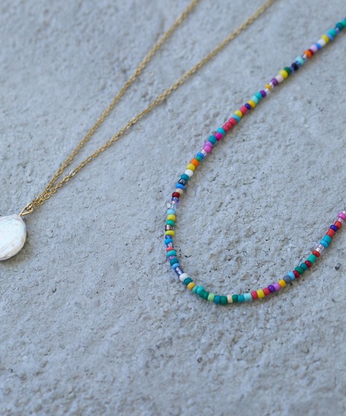 Birthday room（バースデイルーム）の「パール＆ビーズネックレス3点セット（ネックレス・レディース・グリーン/クリア/カラフル・FREE）」の15枚目の写真