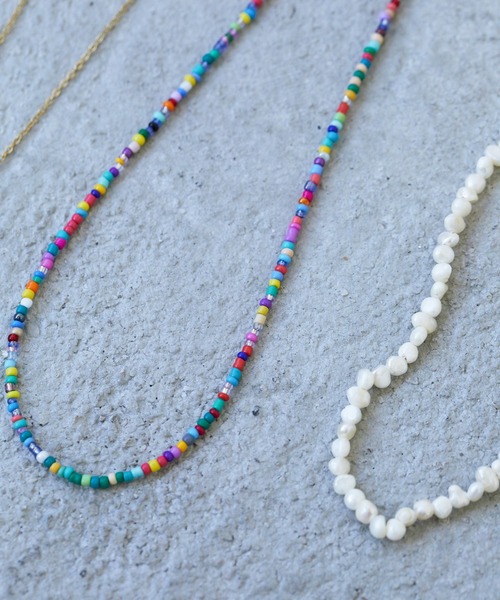 Birthday room（バースデイルーム）の「パール＆ビーズネックレス3点セット（ネックレス・レディース・グリーン/クリア/カラフル・FREE）」の16枚目の写真