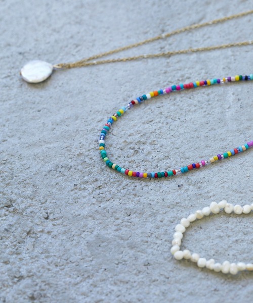 Birthday room（バースデイルーム）の「パール＆ビーズネックレス3点セット（ネックレス・レディース・グリーン/クリア/カラフル・FREE）」の17枚目の写真