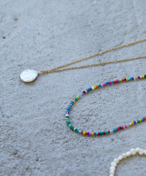 Birthday room（バースデイルーム）の「パール＆ビーズネックレス3点セット（ネックレス・レディース・グリーン/クリア/カラフル・FREE）」の18枚目の写真