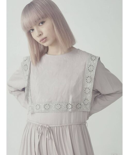 merry jenny（メリージェニー）の「レースセーラーティアードワンピース（ワンピース・レディース・ブラック/ピンク/アイボリー・FREE）」の17枚目の写真