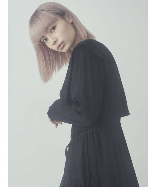 merry jenny（メリージェニー）の「レースセーラーティアードワンピース（ワンピース・レディース・ブラック/ピンク/アイボリー・FREE）」の13枚目の写真