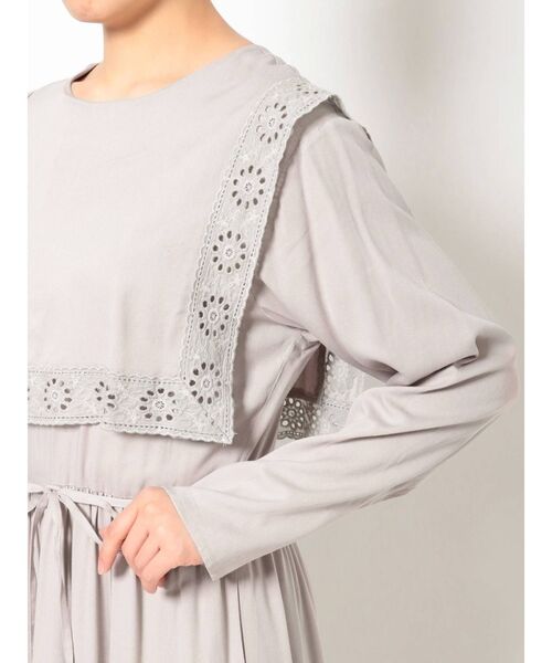 merry jenny（メリージェニー）の「レースセーラーティアードワンピース（ワンピース・レディース・ブラック/ピンク/アイボリー・FREE）」の8枚目の写真