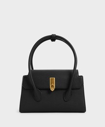 CHARLES & KEITH | ダブルハンドルプッシュロック バッグ / Double Handle Push-Lock Bag(ハンドバッグ)