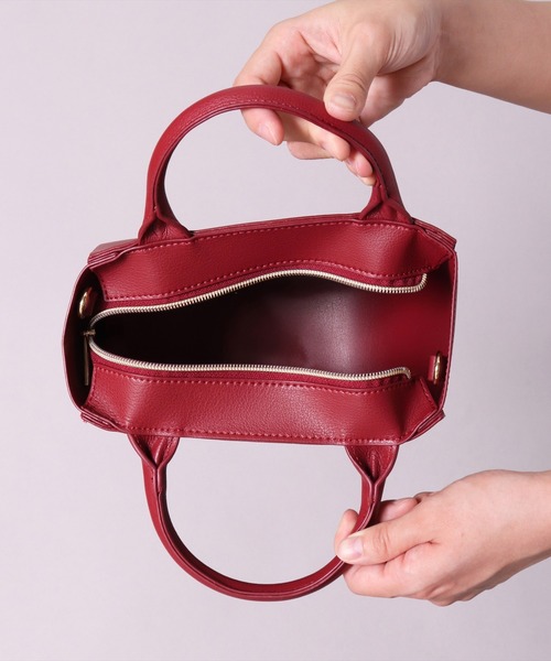 Legato Largo(レガートラルゴ)の「(EL)【Legato Largo】【かるいかばん】2WAY ハンド & ミニ ショルダーバッグ(ショルダーバッグ・レディース・ブラック/レッド/アイボリー/ミント/キャメル/グレイッシュベージュ・ONE SIZE)」の22枚目の写真