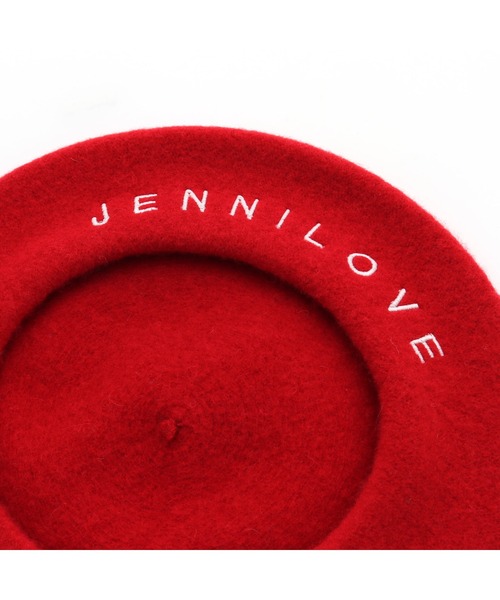 JENNI love（ジェニィラブ）の「アーチロゴベレー（ハンチング/ベレー帽・キッズ・オフホワイト/レッド/グレー・F）」の14枚目の写真