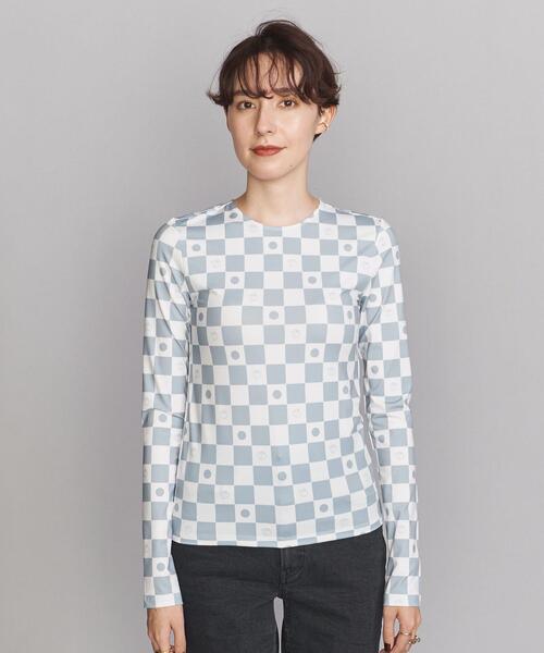 TheOpen Product（ザオープンプロダクト）の「＜TheOpen Product＞シンボルパターン ロングスリーブカットソー（Tシャツ/カットソー・レディース・ライトグレー・FREE）」の6枚目の写真