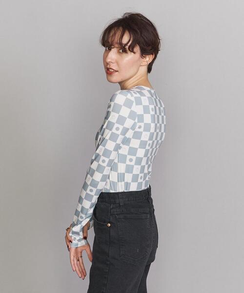 TheOpen Product（ザオープンプロダクト）の「＜TheOpen Product＞シンボルパターン ロングスリーブカットソー（Tシャツ/カットソー・レディース・ライトグレー・FREE）」の2枚目の写真