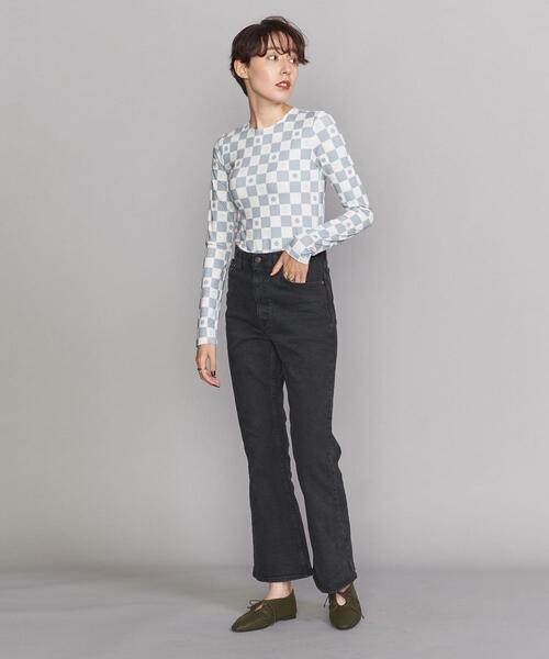 TheOpen Product（ザオープンプロダクト）の「＜TheOpen Product＞シンボルパターン ロングスリーブカットソー（Tシャツ/カットソー・レディース・ライトグレー・FREE）」の5枚目の写真