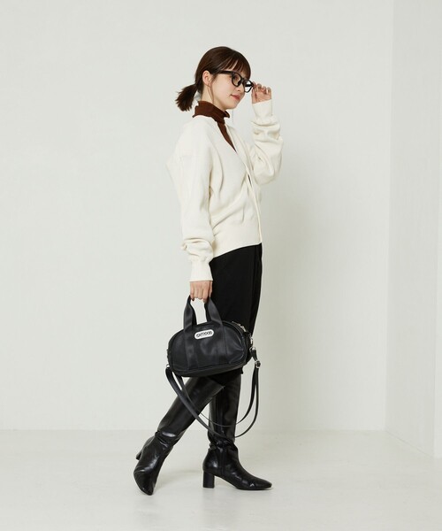 FREAK'S STORE（フリークスストア）の「ヴィンテージハニカム2wayカーディガン（カーディガン/ボレロ・レディース・オフホワイト/ブラック/ピンク/グリーン・ﾌﾘ-）」の11枚目の写真