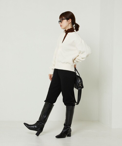 FREAK'S STORE（フリークスストア）の「ヴィンテージハニカム2wayカーディガン（カーディガン/ボレロ・レディース・オフホワイト/ブラック/ピンク/グリーン・ﾌﾘ-）」の18枚目の写真