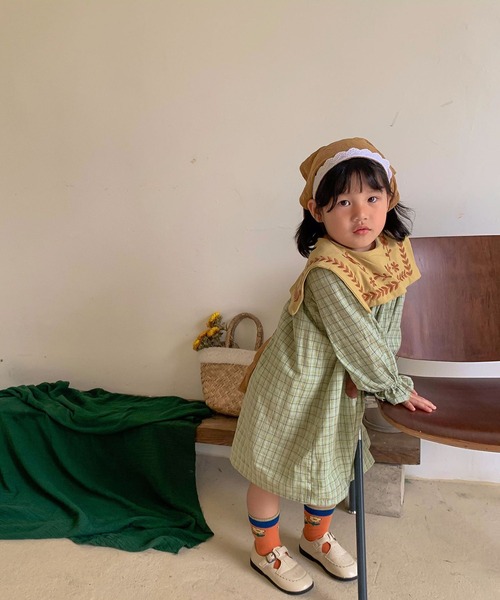 セール Aimoha Kids 新作 韓国子供服 刺繍入りセーラー風ビッグカラーロングワンピース ワンピース Aimoha アイモハ のファッション通販 Zozotown