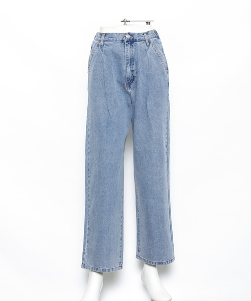 新品タグ付き レース☆デニムPT asknowasdewan アズノウアズデワ