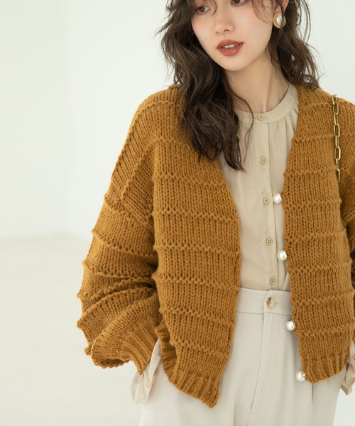 キャンディースリーブシフォンブラウス