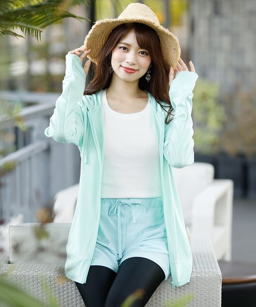 ElegChic（エレグシック）の「ショートパンツラッシュガード（その他パンツ・レディース・ホワイト/ミント/イエロー・M/XL）」の5枚目の写真