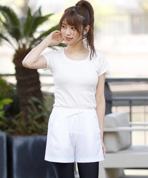 ElegChic（エレグシック）の「ショートパンツラッシュガード（その他パンツ・レディース・ホワイト/ミント/イエロー・M/XL）」の8枚目の写真