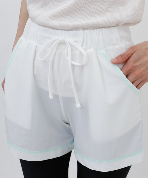ElegChic（エレグシック）の「ショートパンツラッシュガード（その他パンツ・レディース・ホワイト/ミント/イエロー・M/XL）」の18枚目の写真