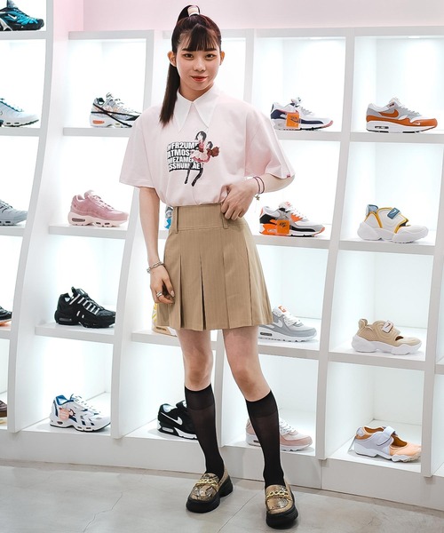 FR2(エフアールツー)の「atmos pink x MEZAME collaboration #FR2梅 Logo Tee / ロゴティー 【SP】(Tシャツ/カットソー・レディース・ホワイト/ブラック/ピンク・FREE)」の5枚目の写真